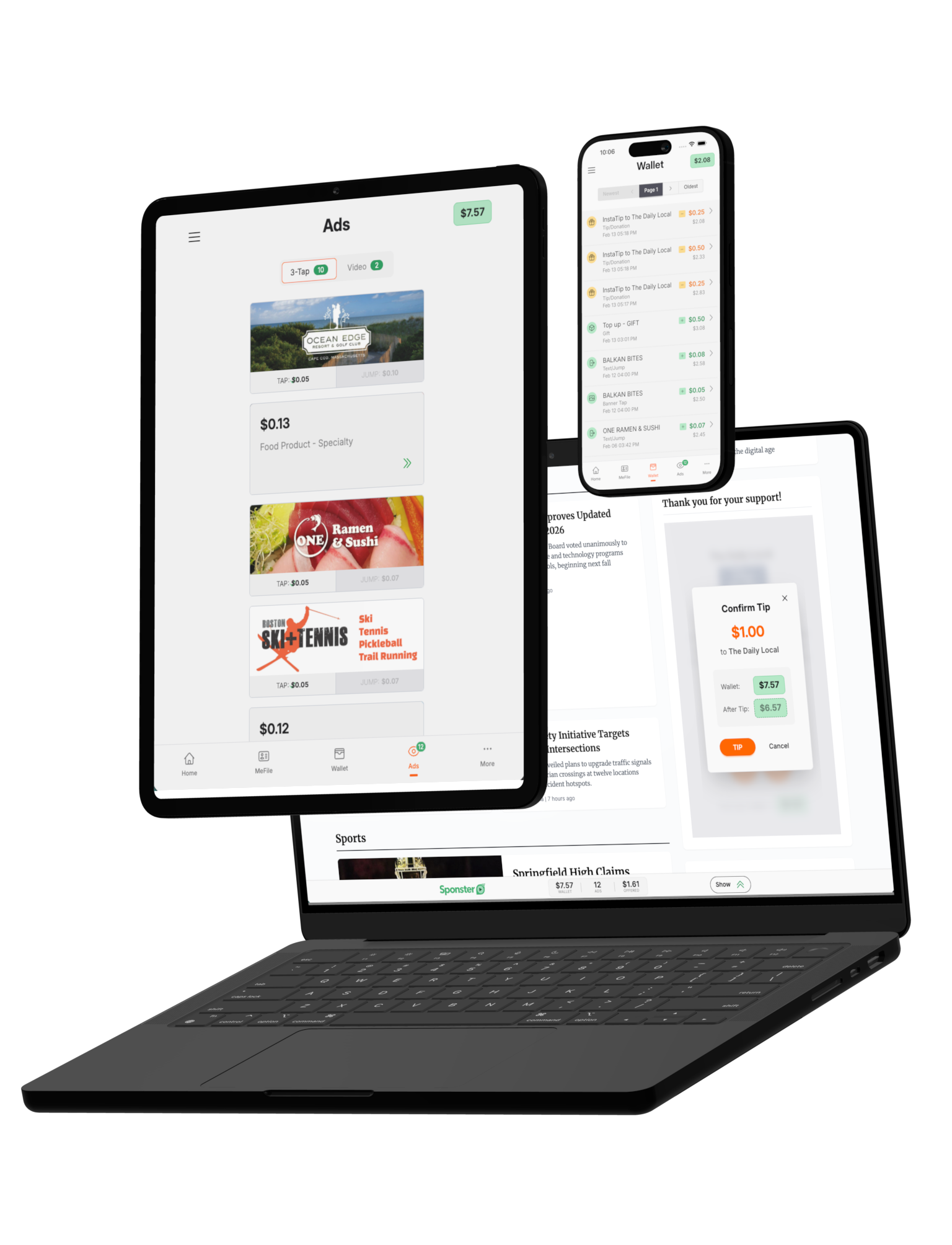 Qadabra and Tiqit on iPhone, iPad, and Mac